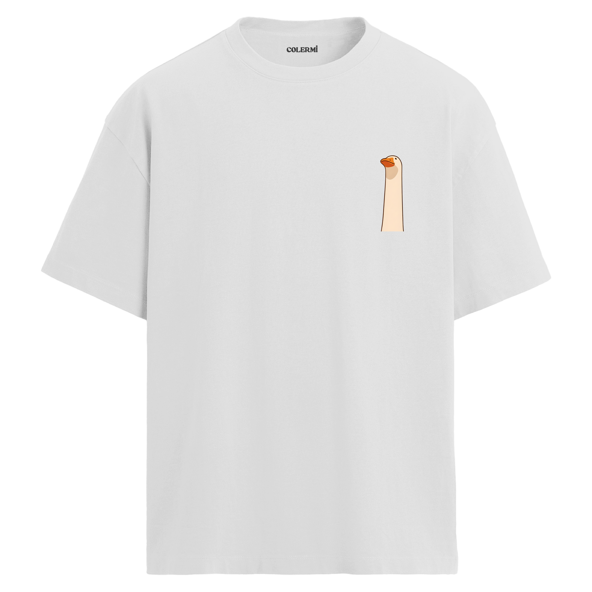 Minimal Kaz Çizim Tasarım Oversize Tişört görsel 3 | Colermi
