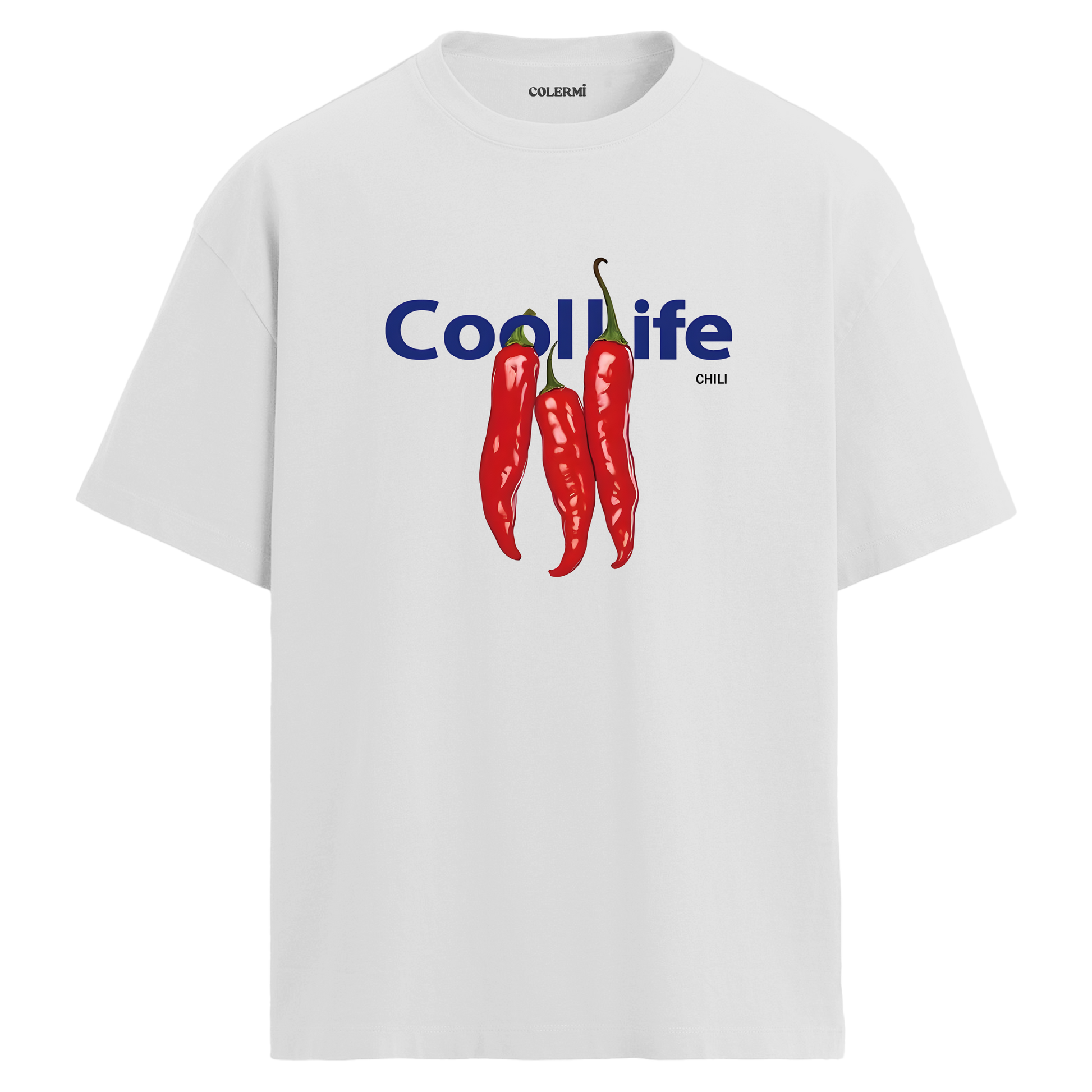 Cool Life Chili Tasarım Oversize Tişört görsel 3 | Colermi