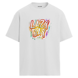 Lazy Day Oversize Unisex T-Shirt – Müzik Temalı