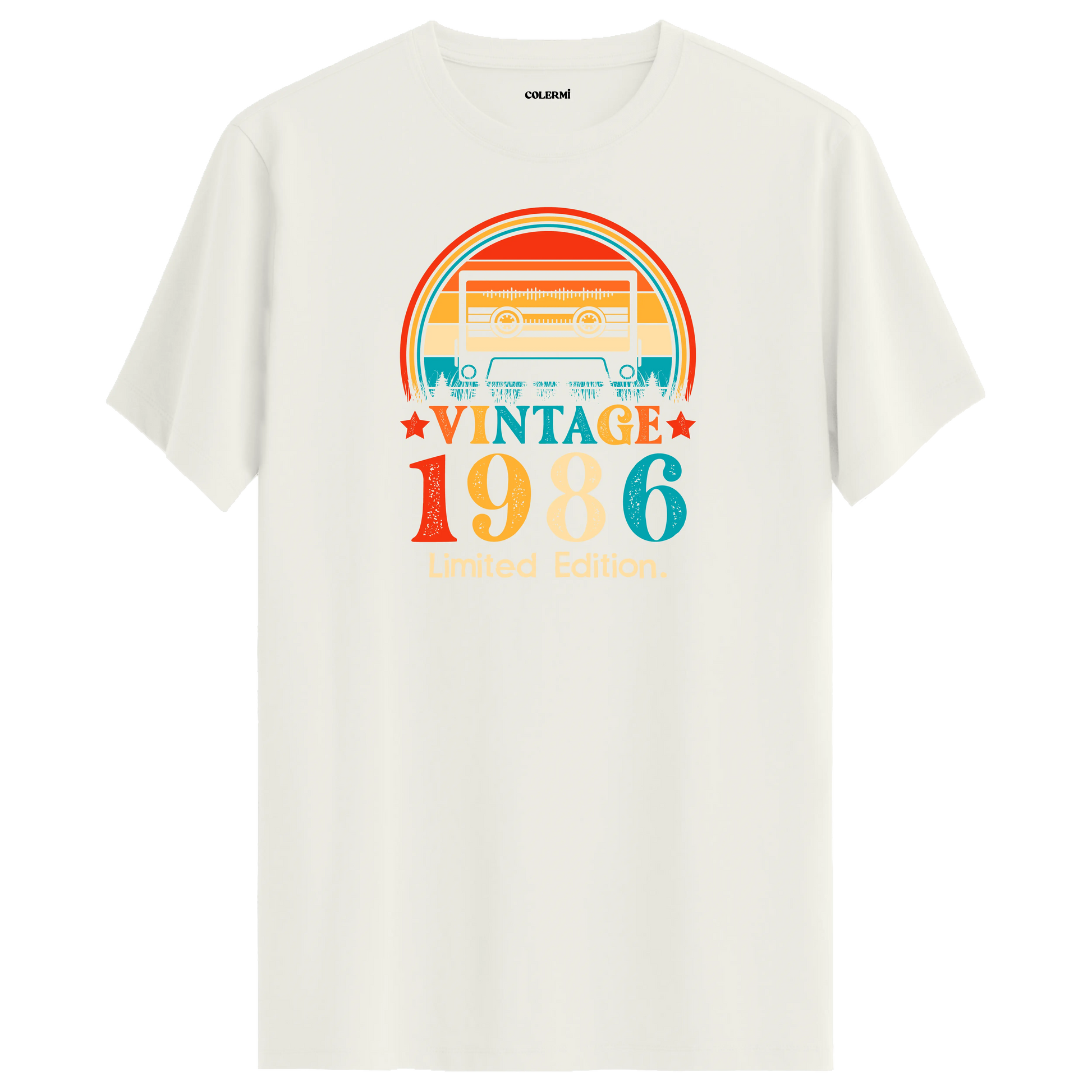 Vintage Tişört – 1986 Mixtape Kaset Tasarımı görsel 5 | Colermi