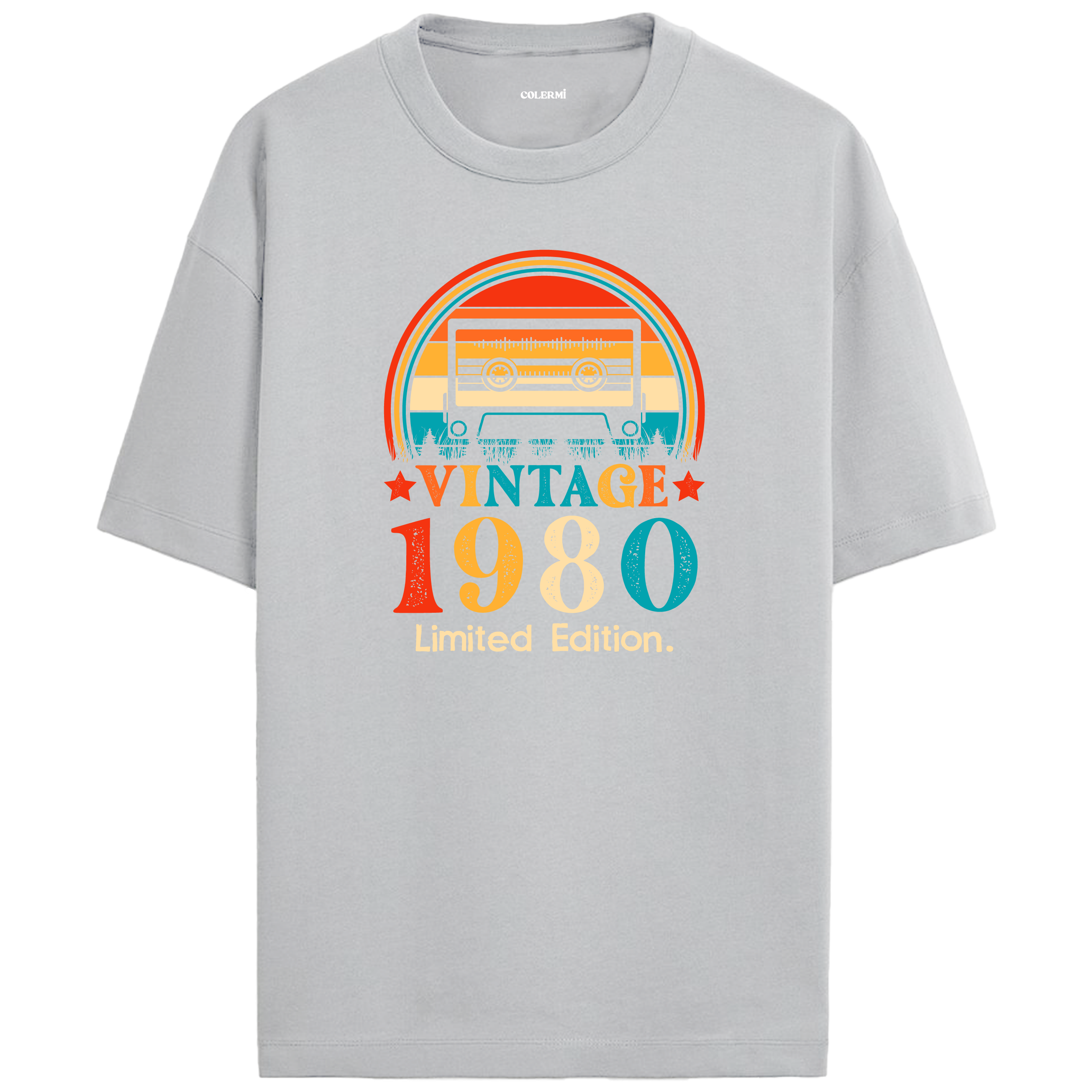 1980 Mixtape Crewneck Oversized Vintage T-Shirt