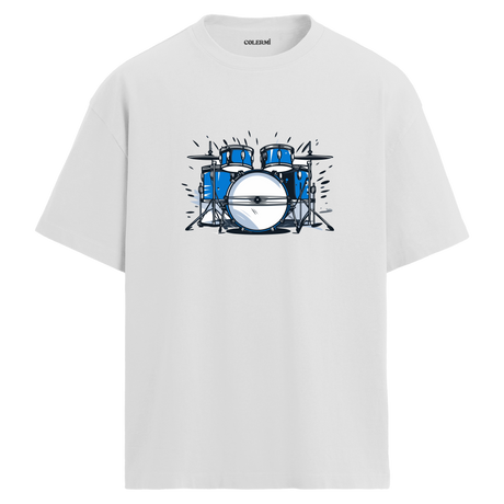 The Voice Mikrofon Tasarımlı Bisiklet Yaka Oversize Unisex T-Shirt