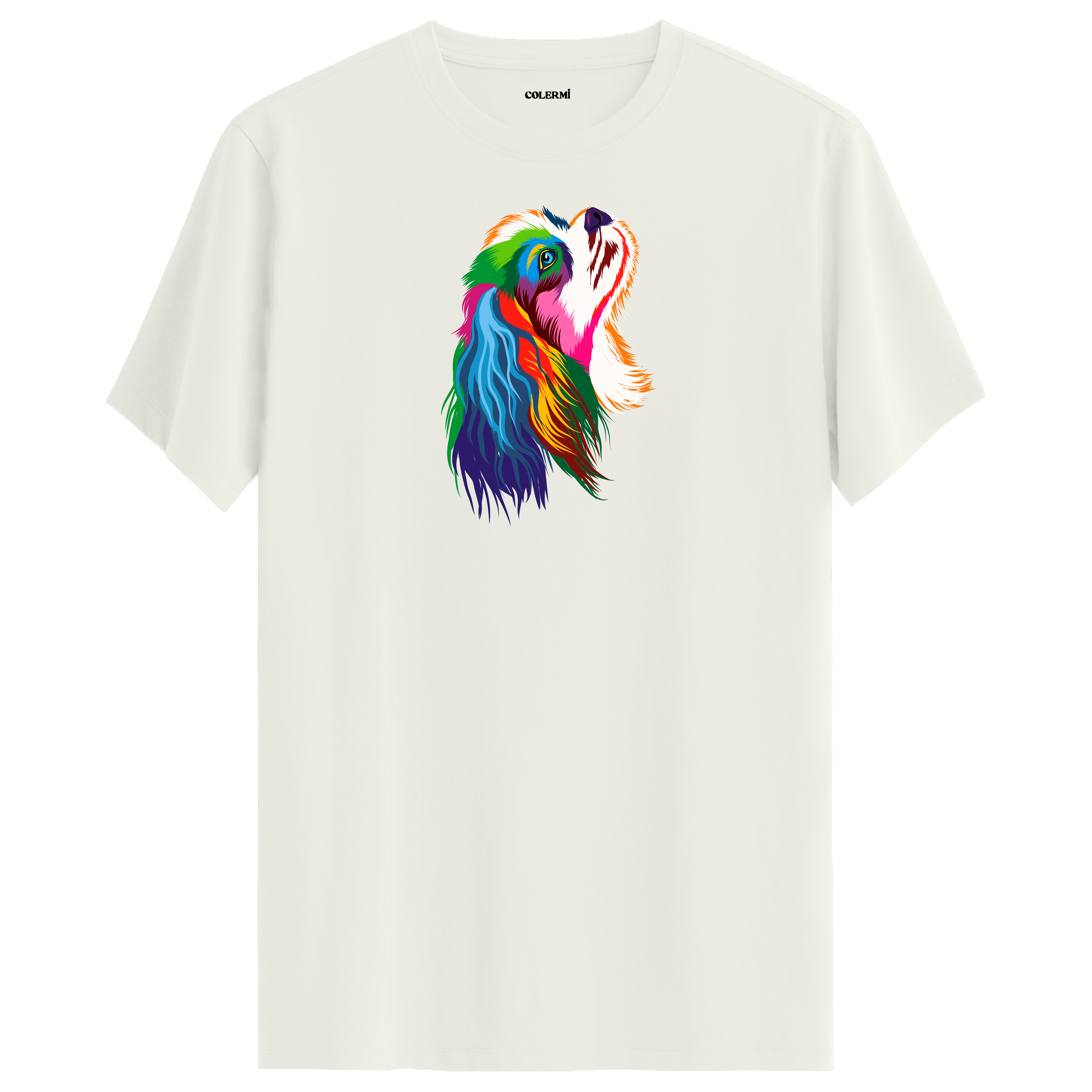 Colorful Cavalier Spaniel Tee – Vibrant Artistic Tee for Dog Lovers
