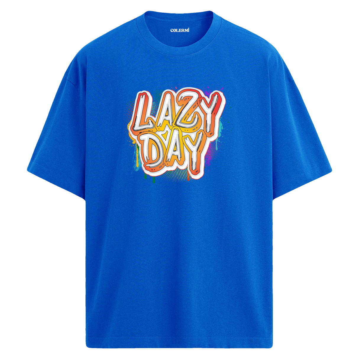 Lazy Day Oversize Unisex T-Shirt – Müzik Temalı