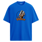 The Voice Mikrofon Tasarımlı T-Shirt – %100 Pamuk