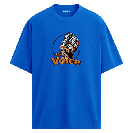 The Voice Mikrofon Tasarımlı T-Shirt – %100 Pamuk