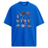 Enstrüman Karakterleri Oversize Unisex T-Shirt