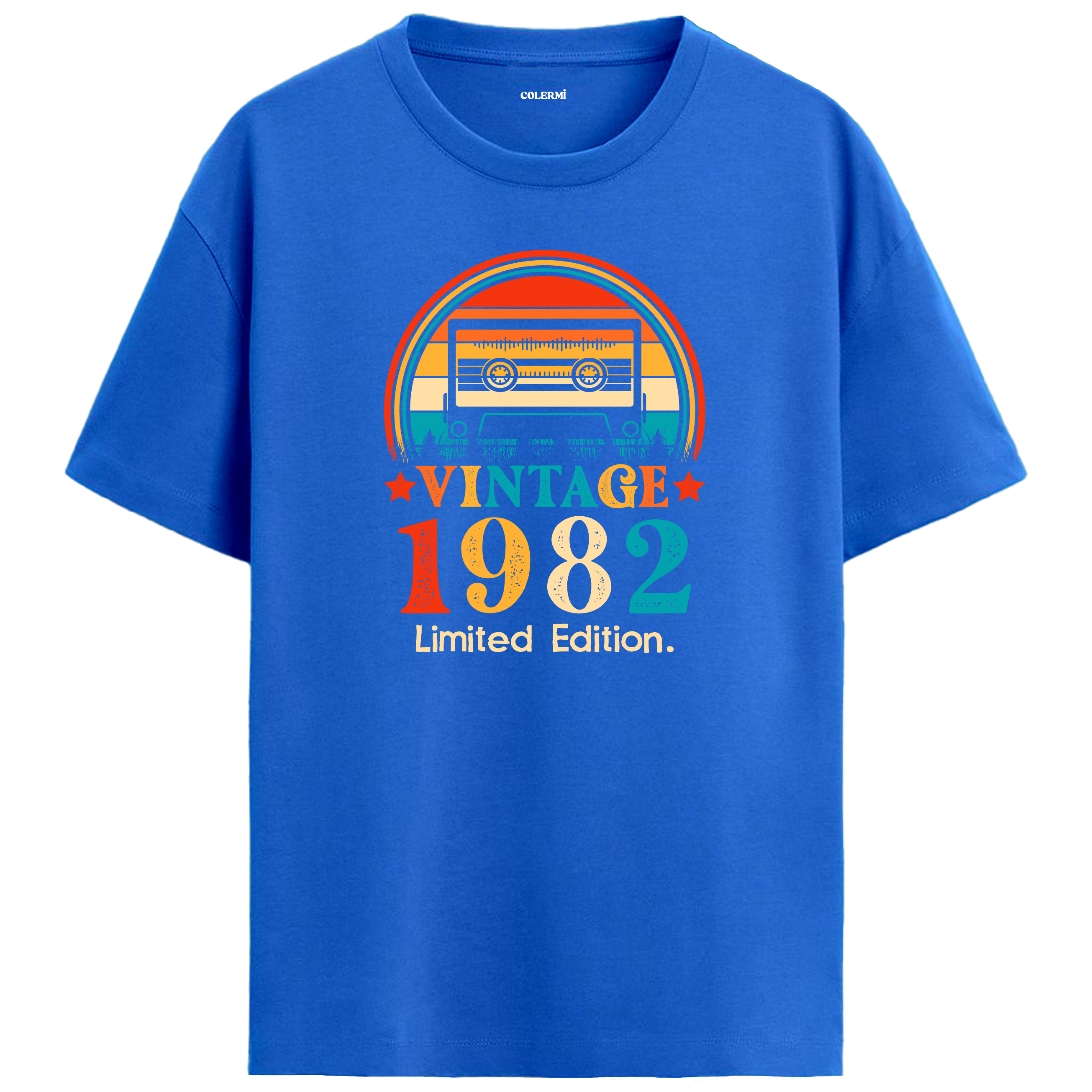 1982 Mixtape Crewneck Oversized Vintage T-Shirt