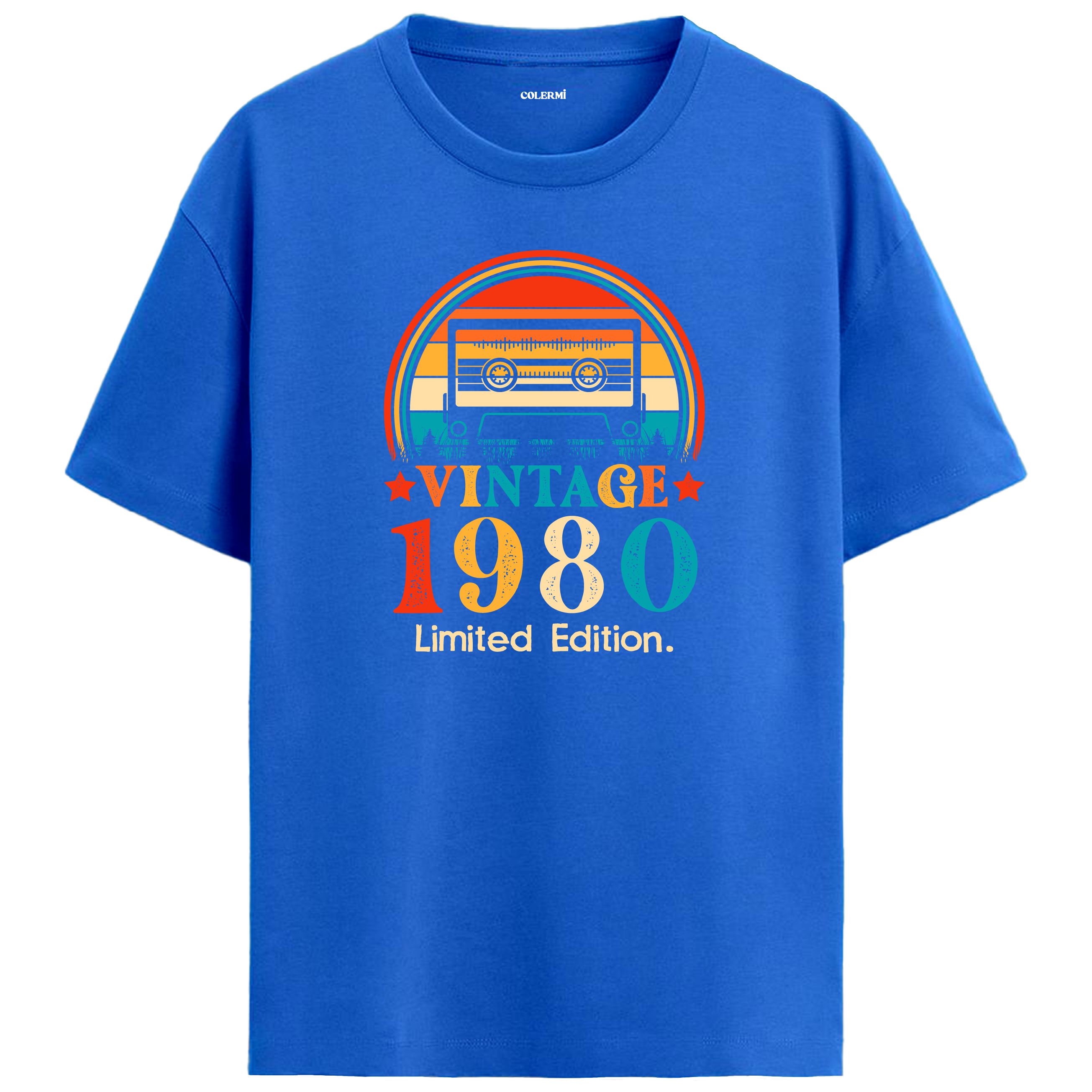 1980 Mixtape Crewneck Oversized Vintage T-Shirt