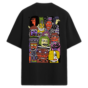 Faces Parade Sırt Baskılı Oversize T-Shirt