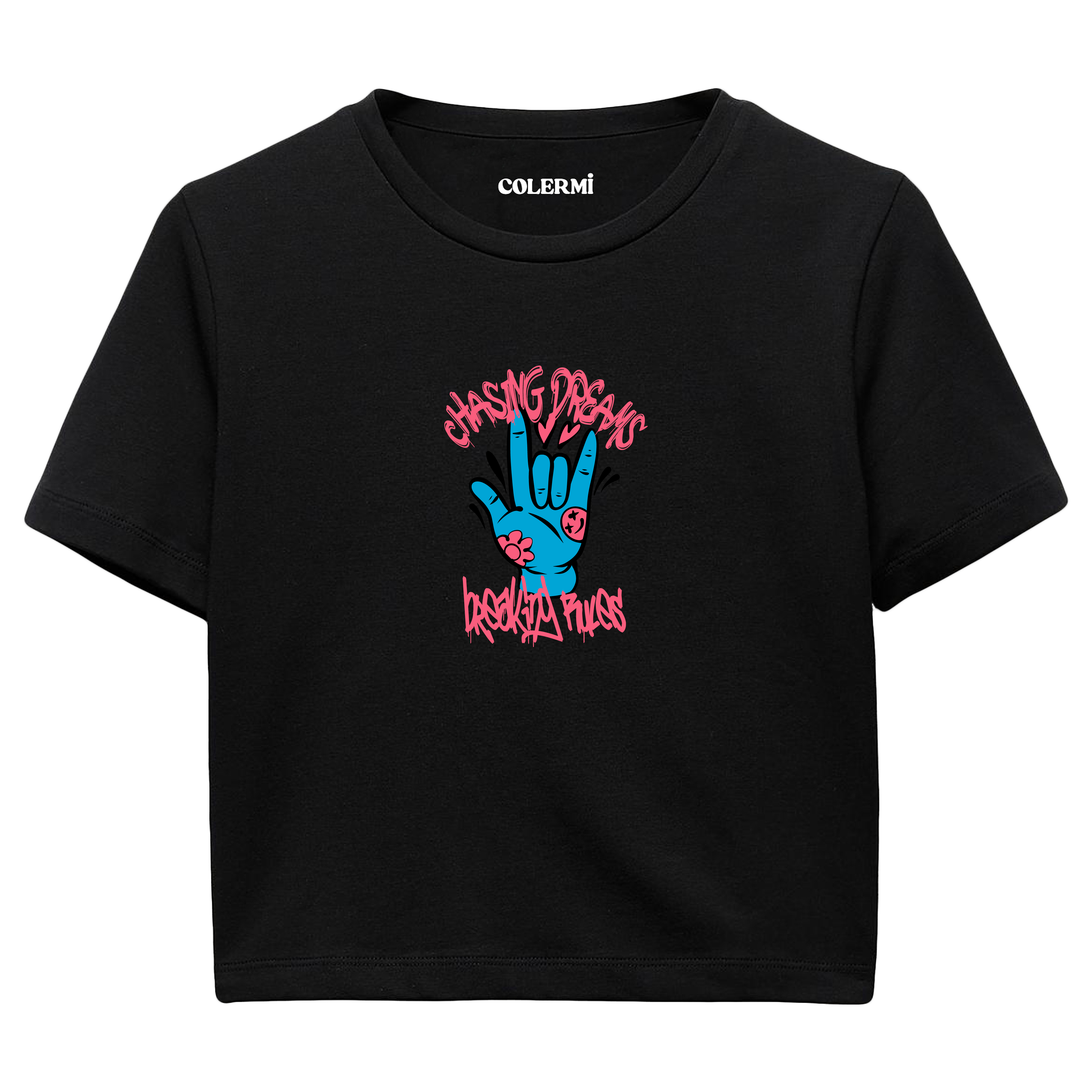 Chasing Dreams Kadın Crop T-Shirt