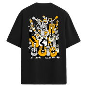 Guitar Riot Sırt Baskılı Oversize T-Shirt