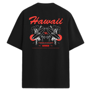Hawaiian Summer Sırt Baskılı Oversize T-Shirt