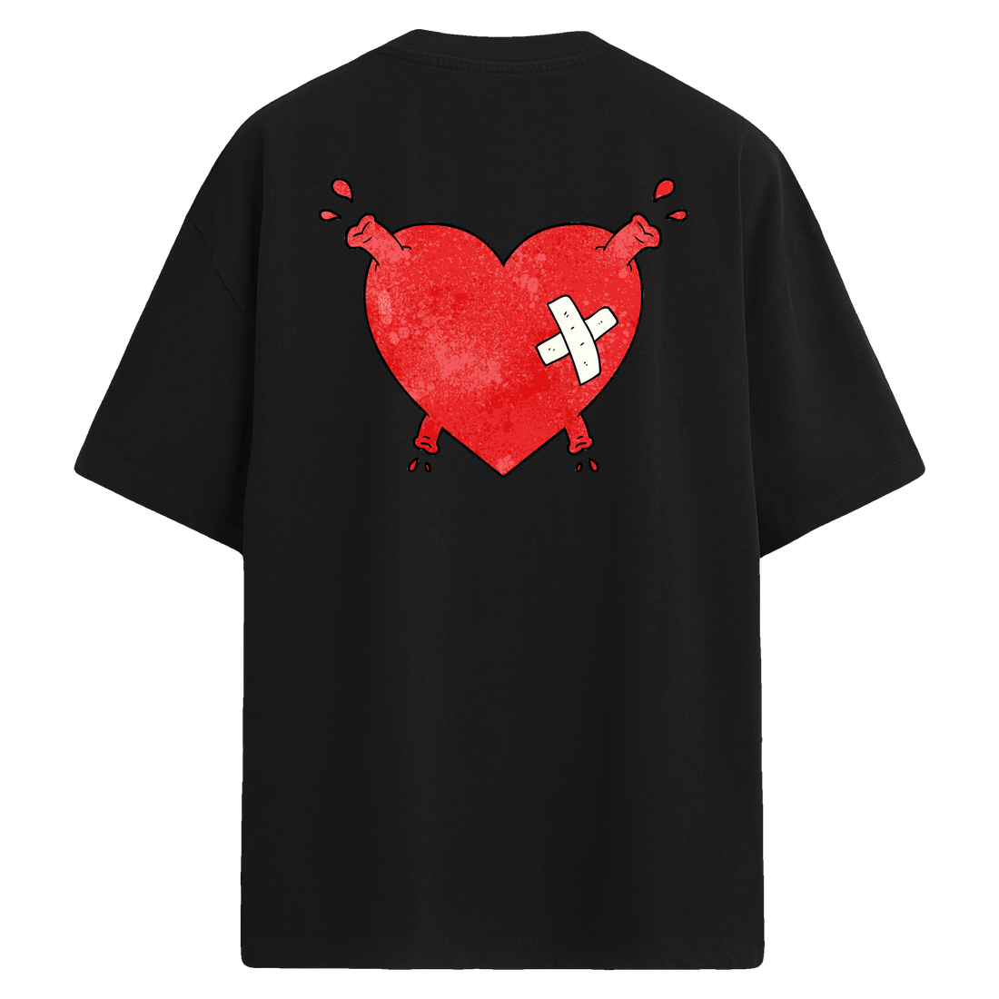 Broken Heart – Sırt Baskılı Oversize T-Shirt