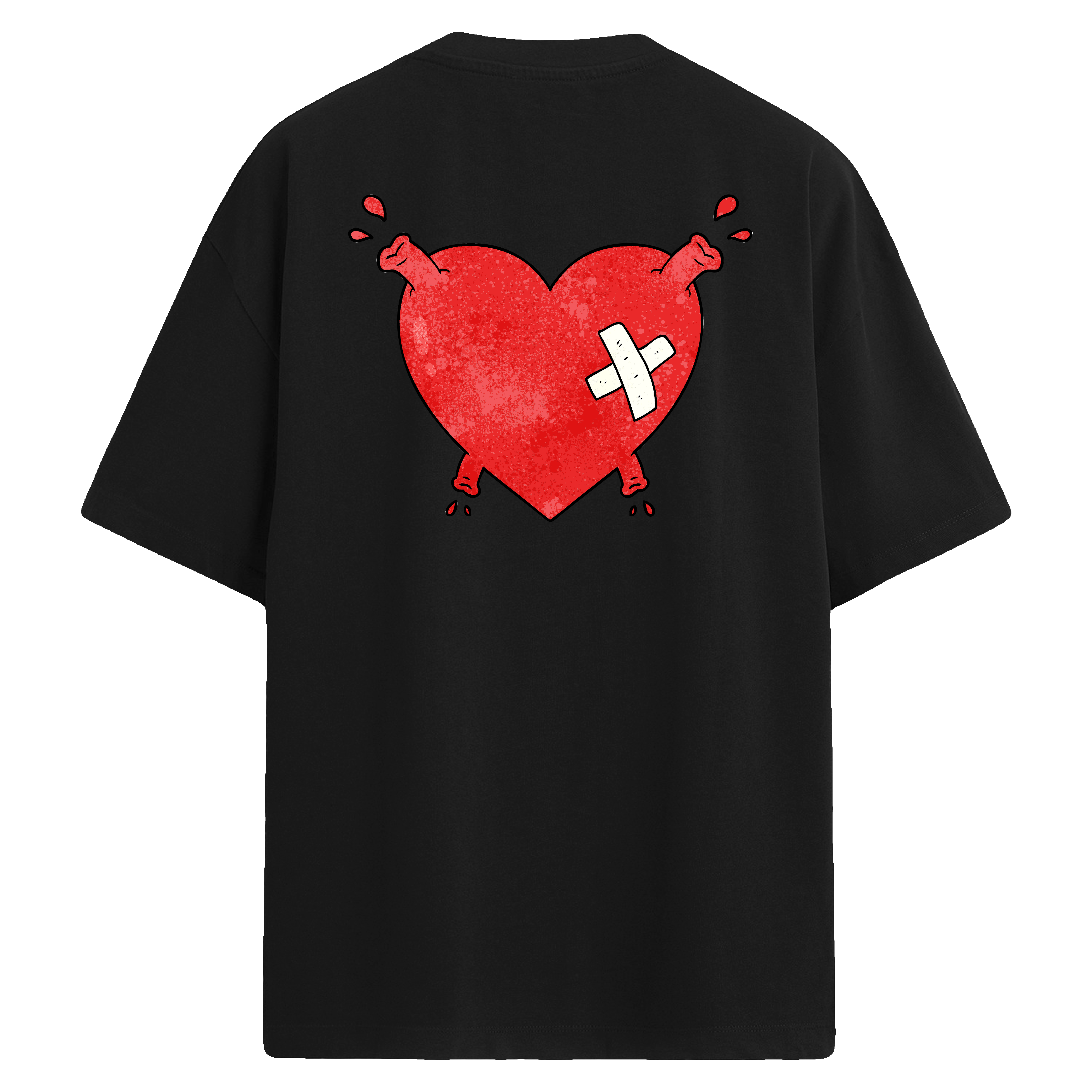Broken Heart – Sırt Baskılı Oversize T-Shirt
