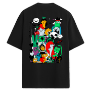 Character Jam Sırt Baskılı Oversize T-Shirt