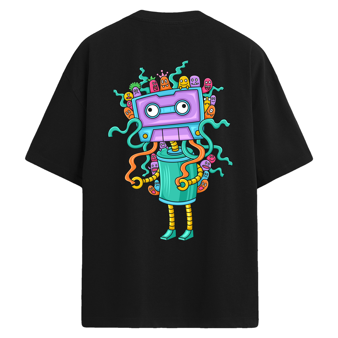 Cable Head Sırt Baskılı Oversize T-Shirt