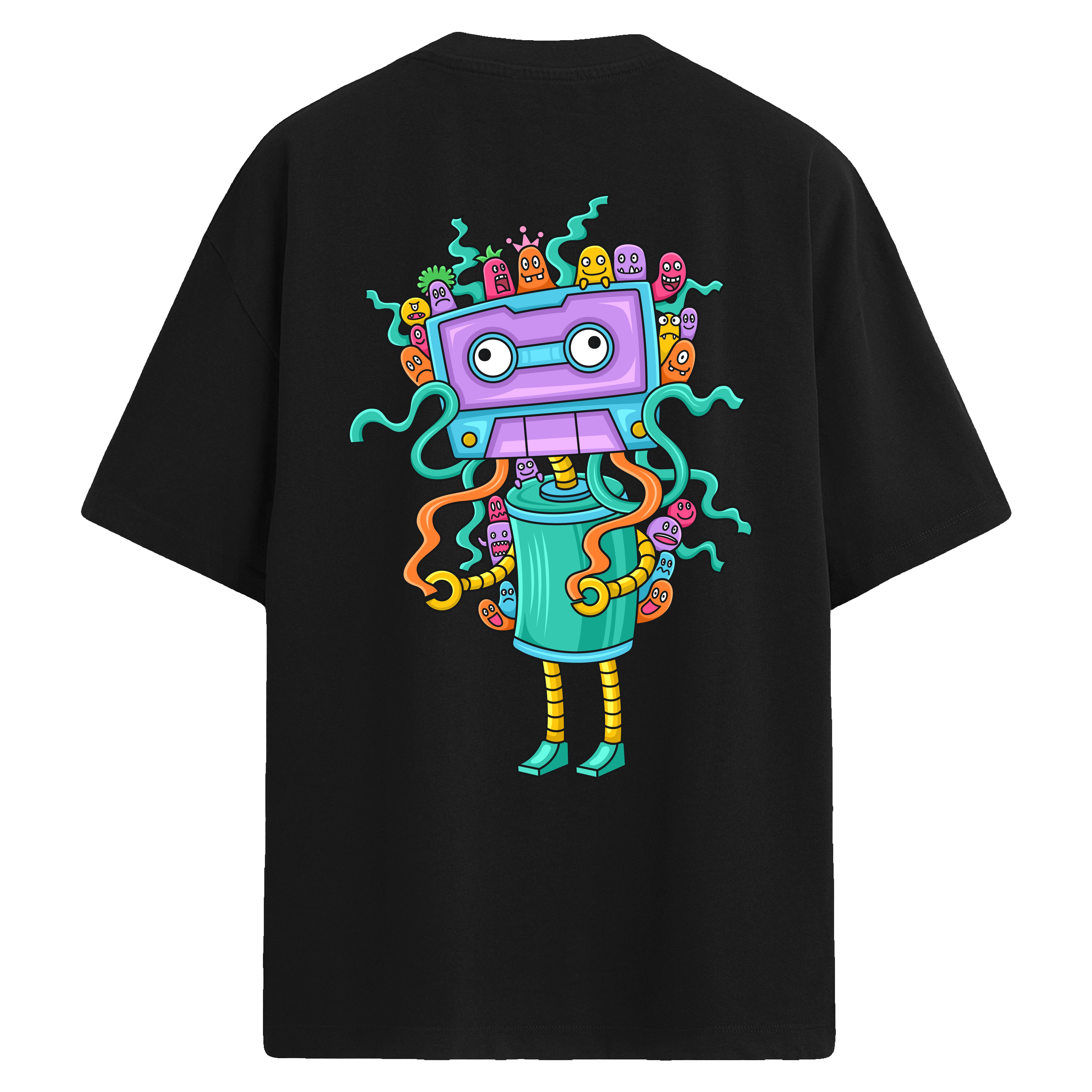 Cable Head Sırt Baskılı Oversize T-Shirt