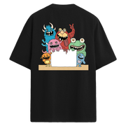 Monster Block Sırt Baskılı Oversize T-Shirt