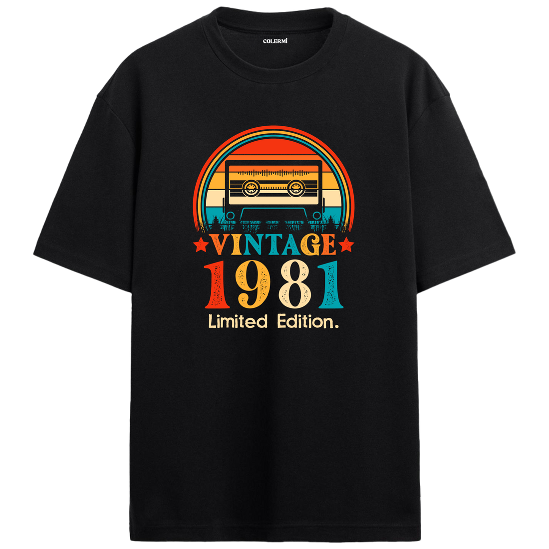1981 Mixtape Crewneck Oversized Vintage T-Shirt