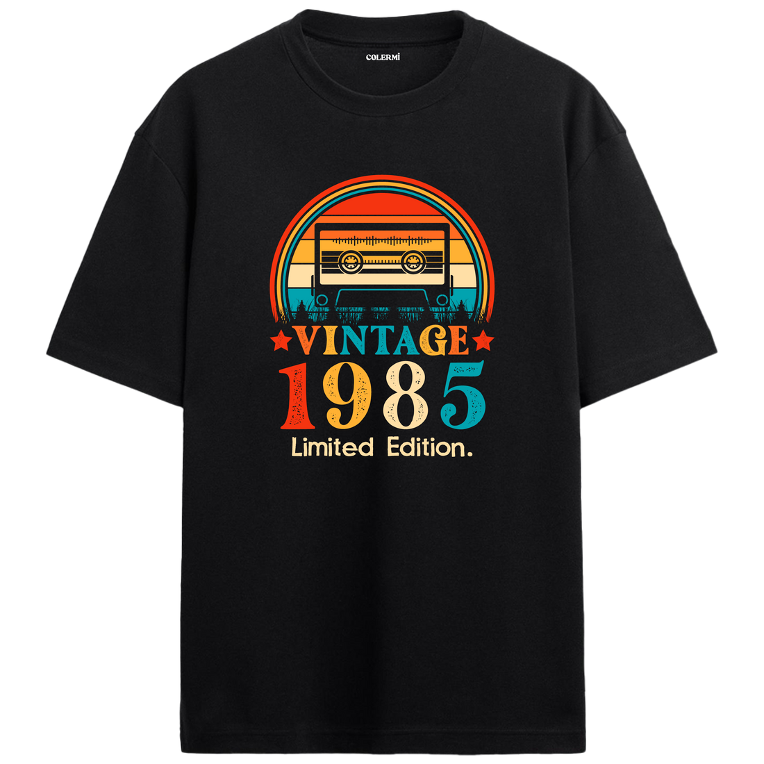 1985 Mixtape Crewneck Oversized Vintage T-Shirt