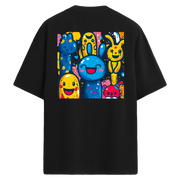 Pop Friends Sırt Baskılı Oversize T-Shirt