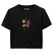 Crop T-Shirt - Çiçek Buketi Tasarımı