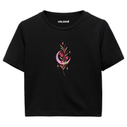 Moon & Flowers Women’s Crop T-Shirt