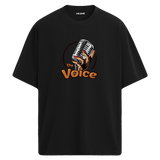 The Voice Mikrofon Tasarımlı T-Shirt – %100 Pamuk