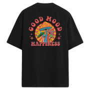 Good Mood Happiness – Sırt Baskılı Oversize T-Shirt
