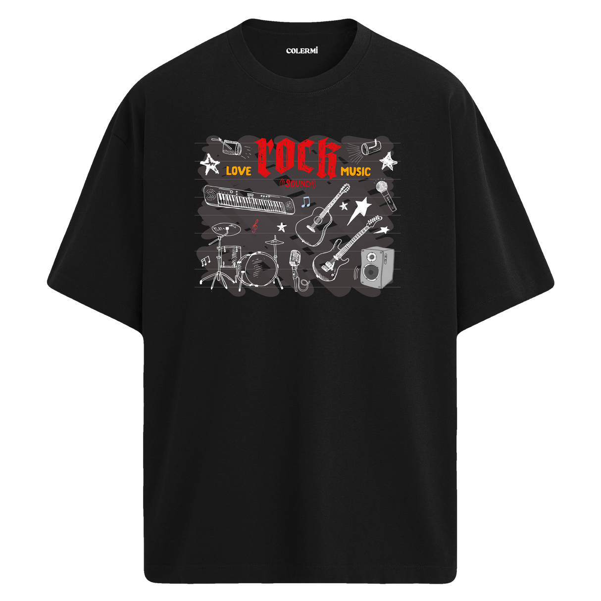Love Rock Music Oversize Unisex T-Shirt