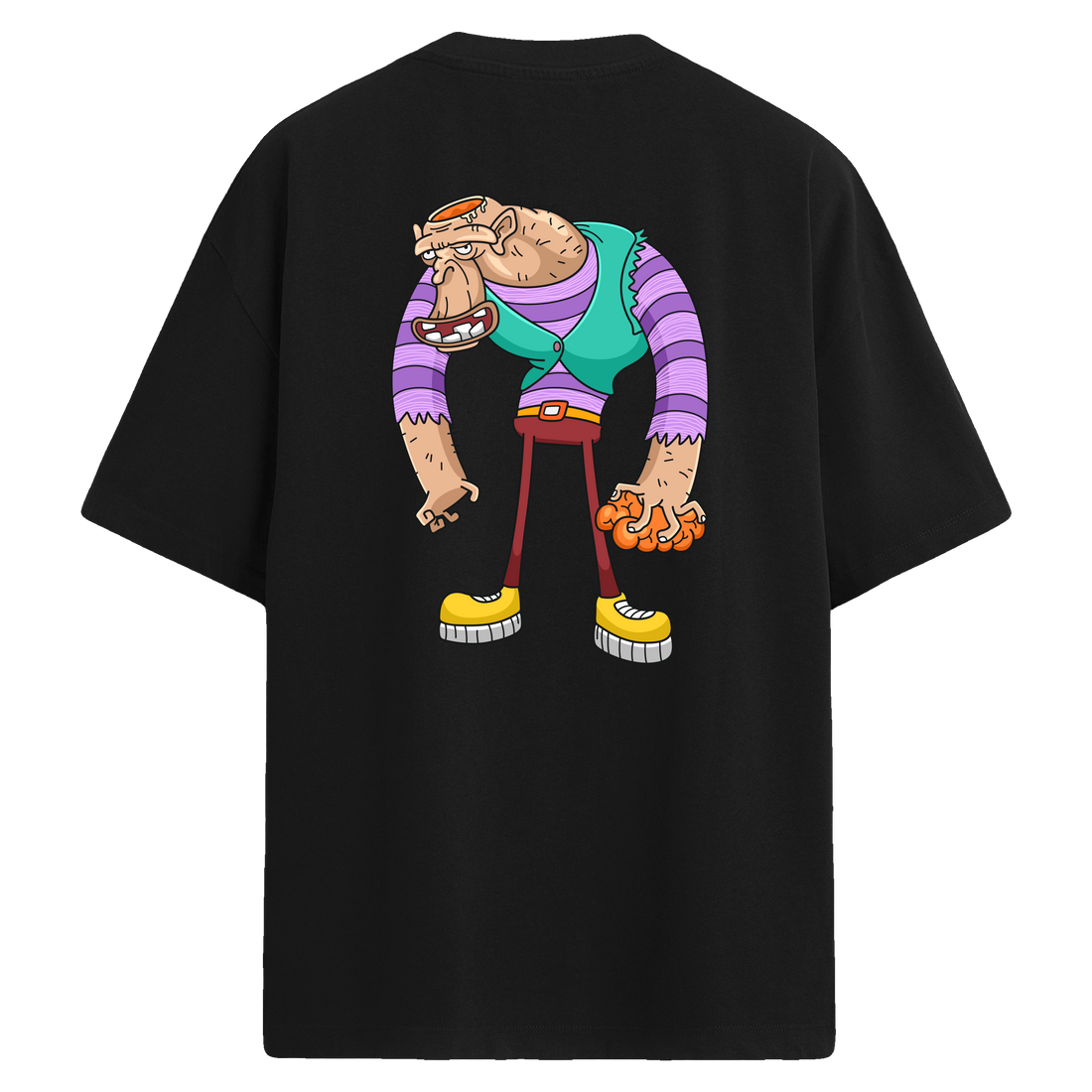 Clumsy Giant Sırt Baskılı Oversize T-Shirt