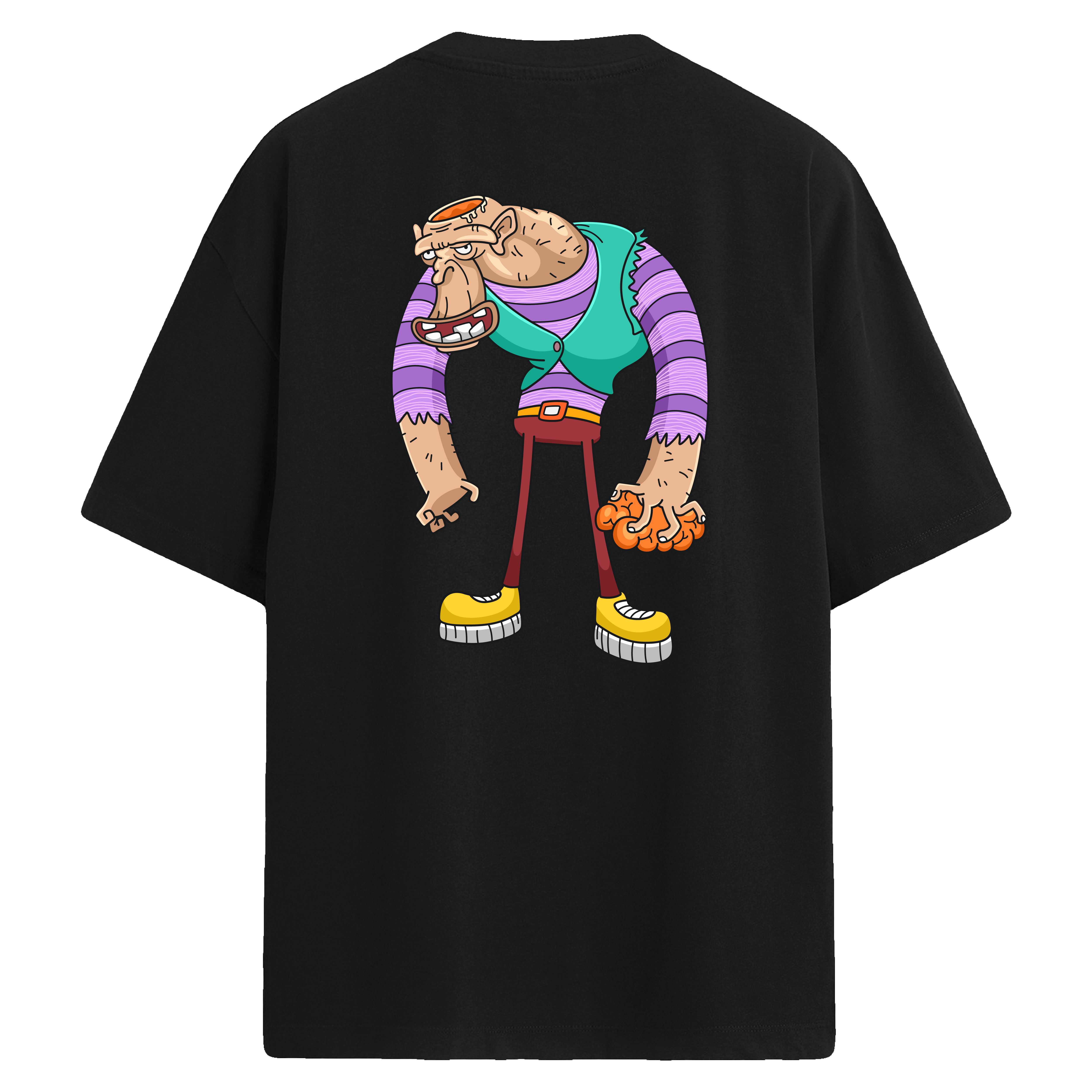 Clumsy Giant Sırt Baskılı Oversize T-Shirt