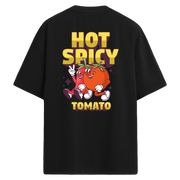 Hot Spicy Tomato Sırt Baskılı Oversize T-Shirt