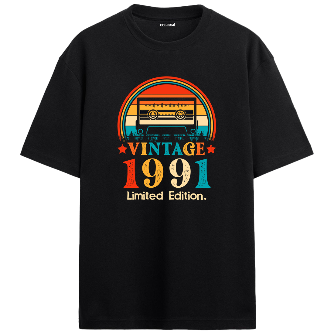 1991 Mixtape Crewneck Oversized Vintage T-Shirt