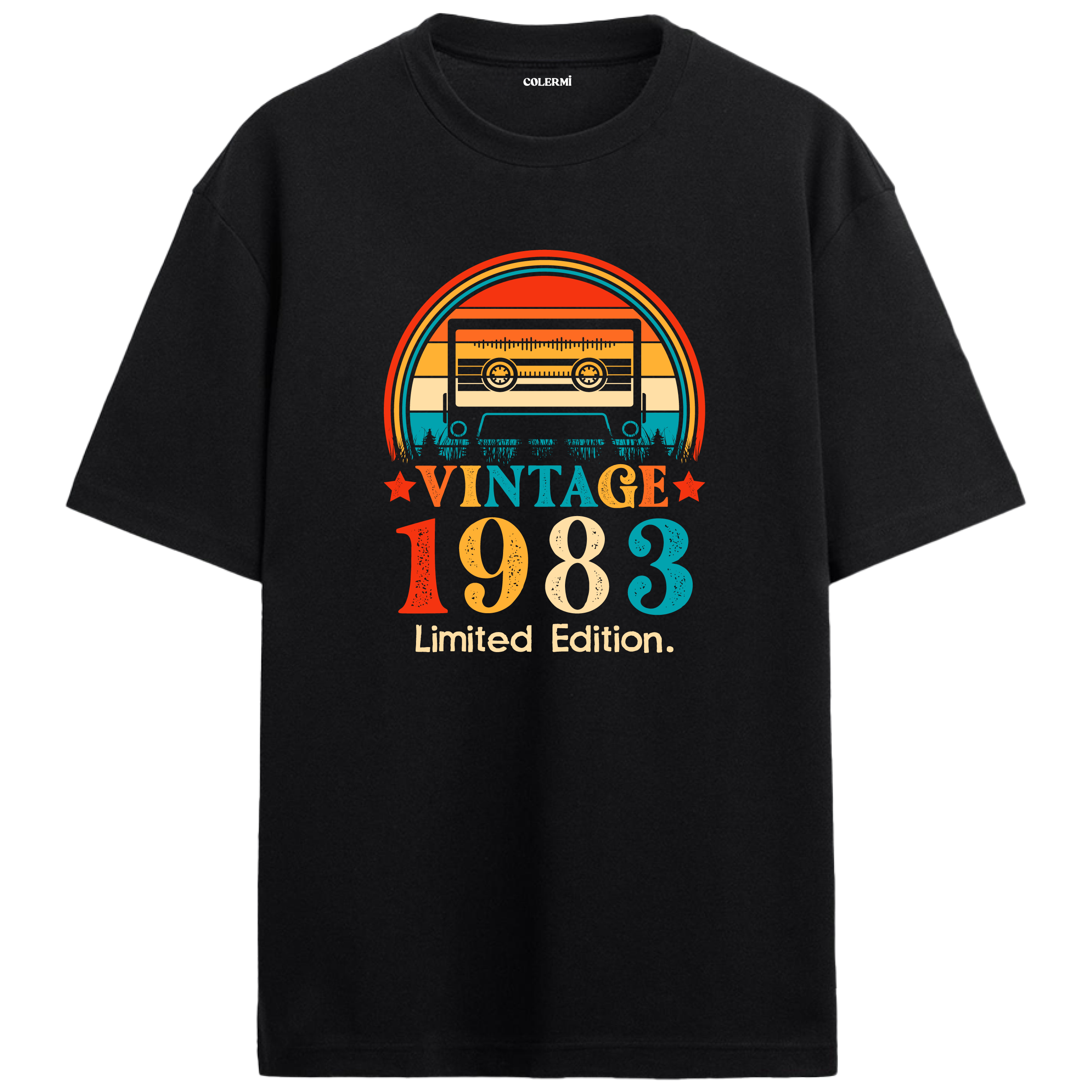 1983 Mixtape Crewneck Oversized Vintage T-Shirt