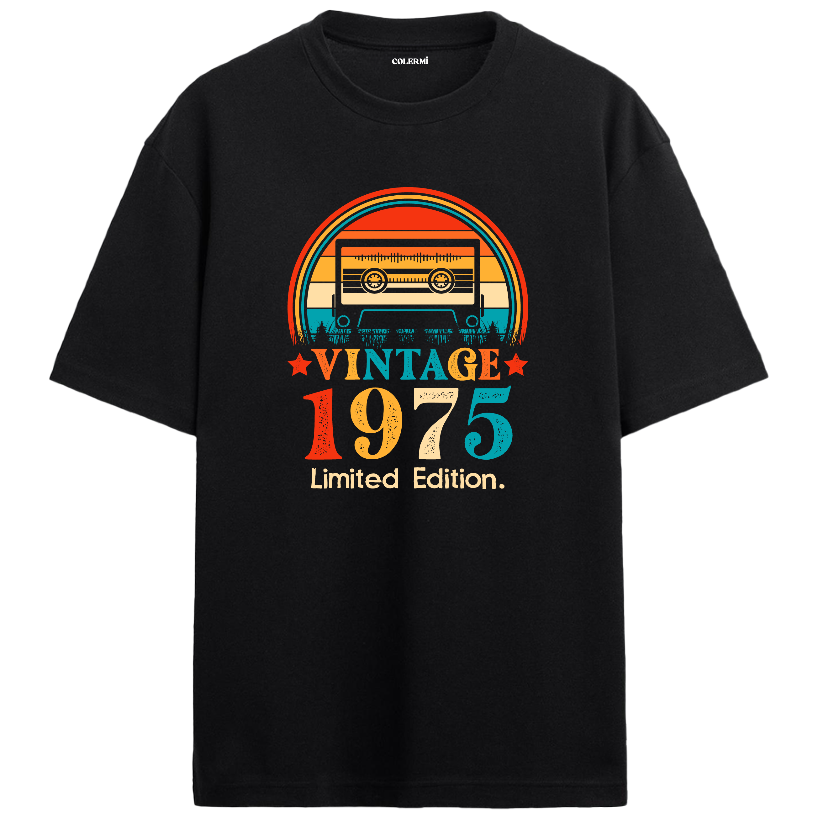 1975 Mixtape Crewneck Oversized Vintage T-Shirt