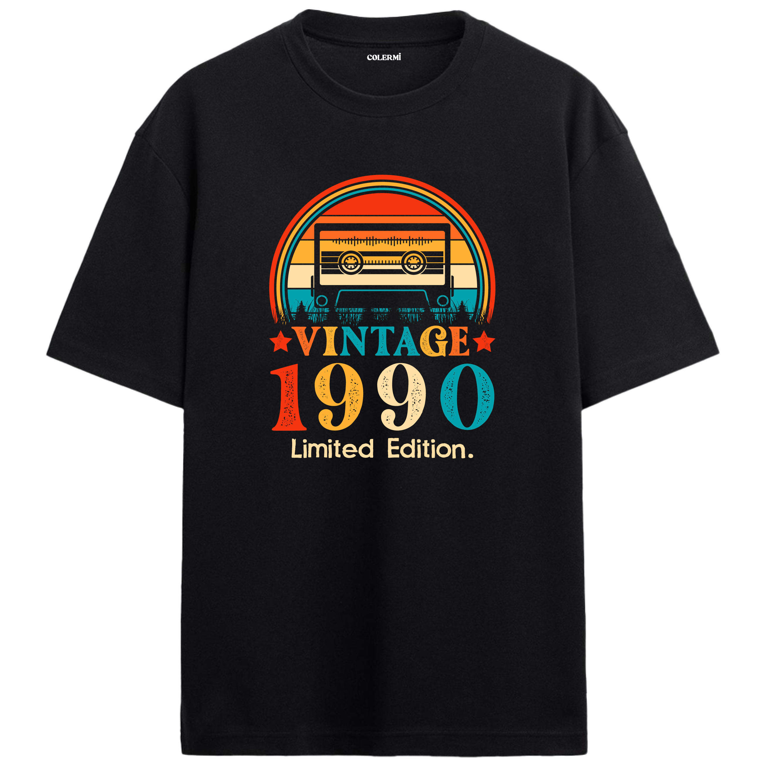 1990 Mixtape Crewneck Oversized Vintage T-Shirt