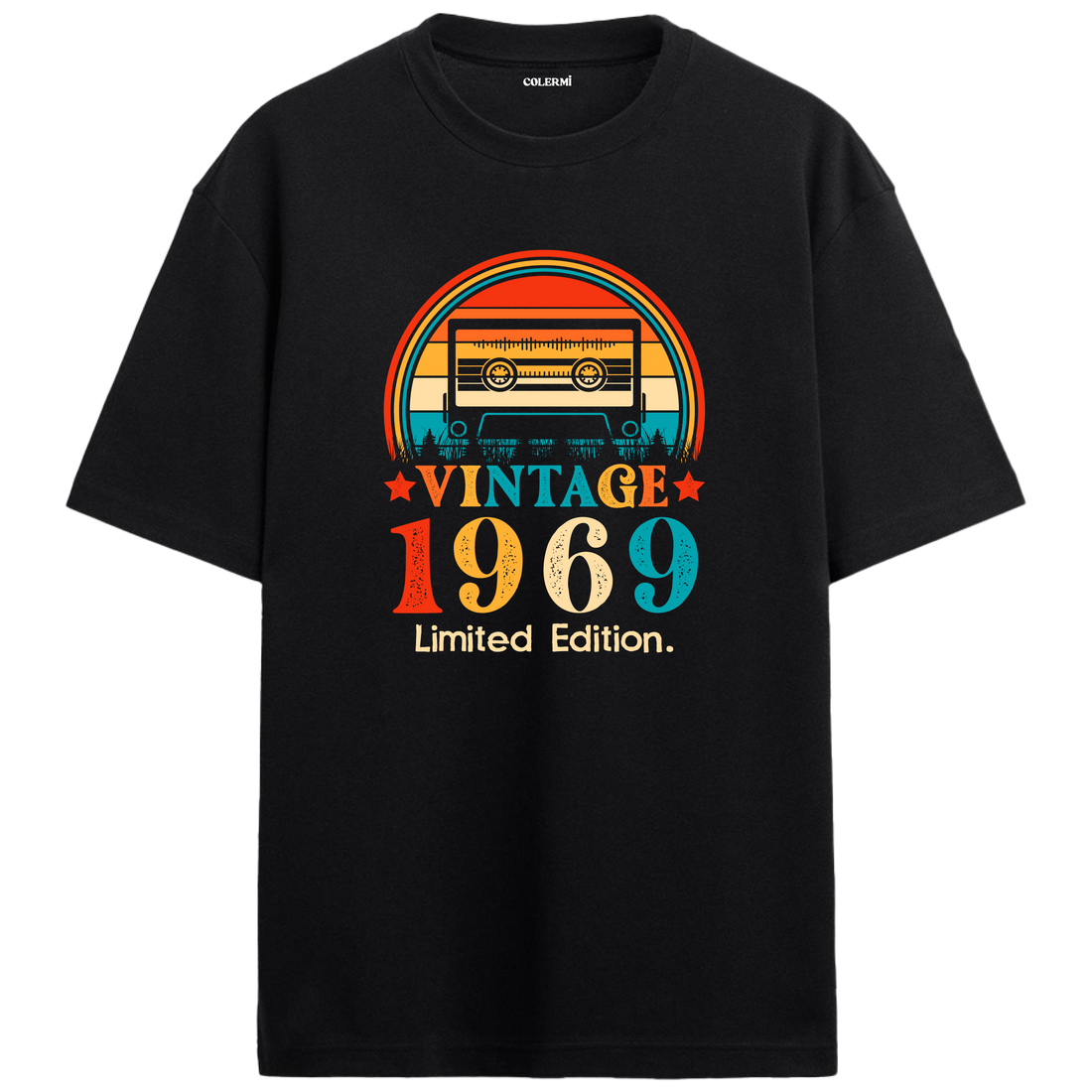 1969 Mixtape Crewneck Oversized Vintage T-Shirt