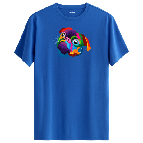Sad Pug Tee – Vibrant Pop Art Dog Shirt