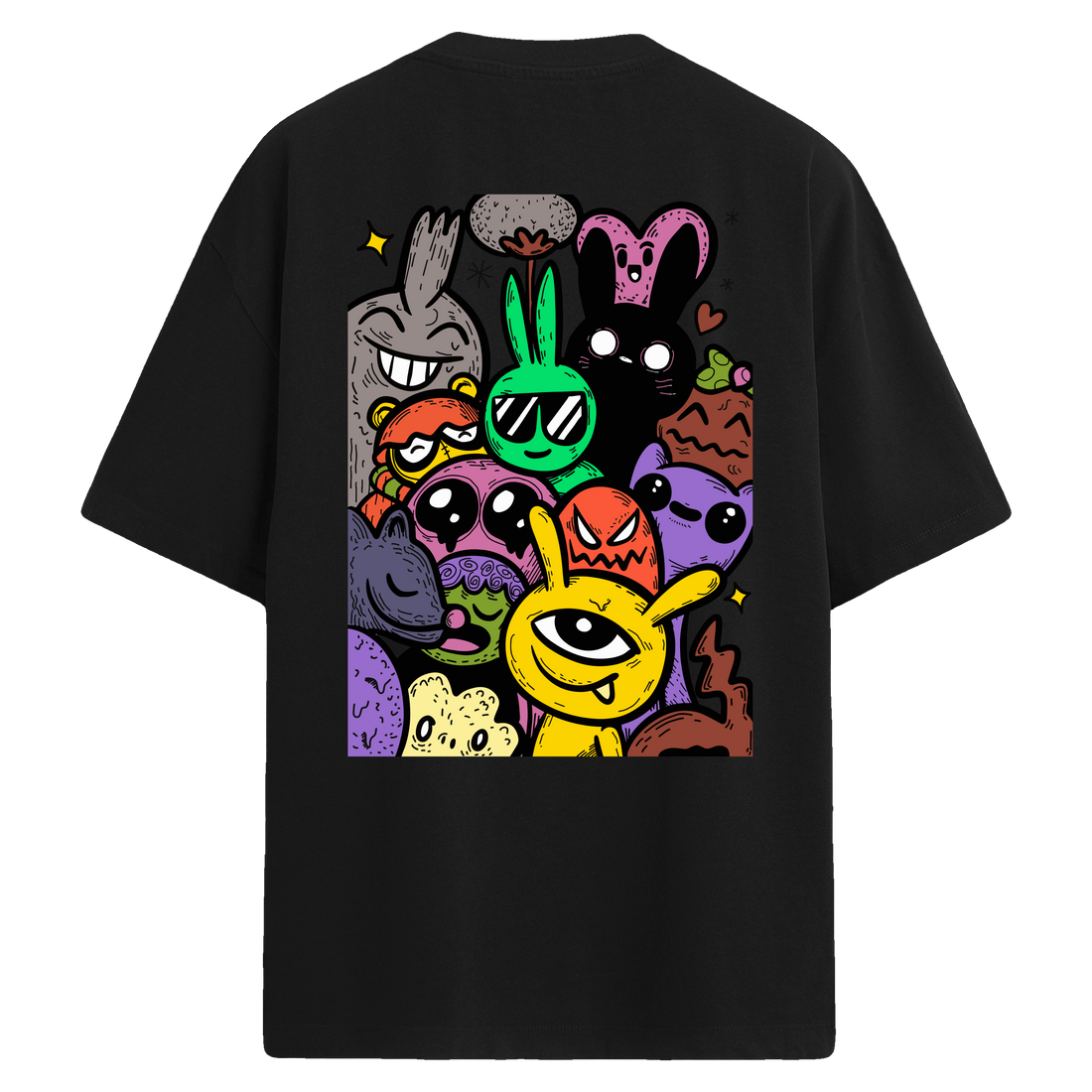 Bunnyverse %100 Pamuk Oversize Unisex Tişört