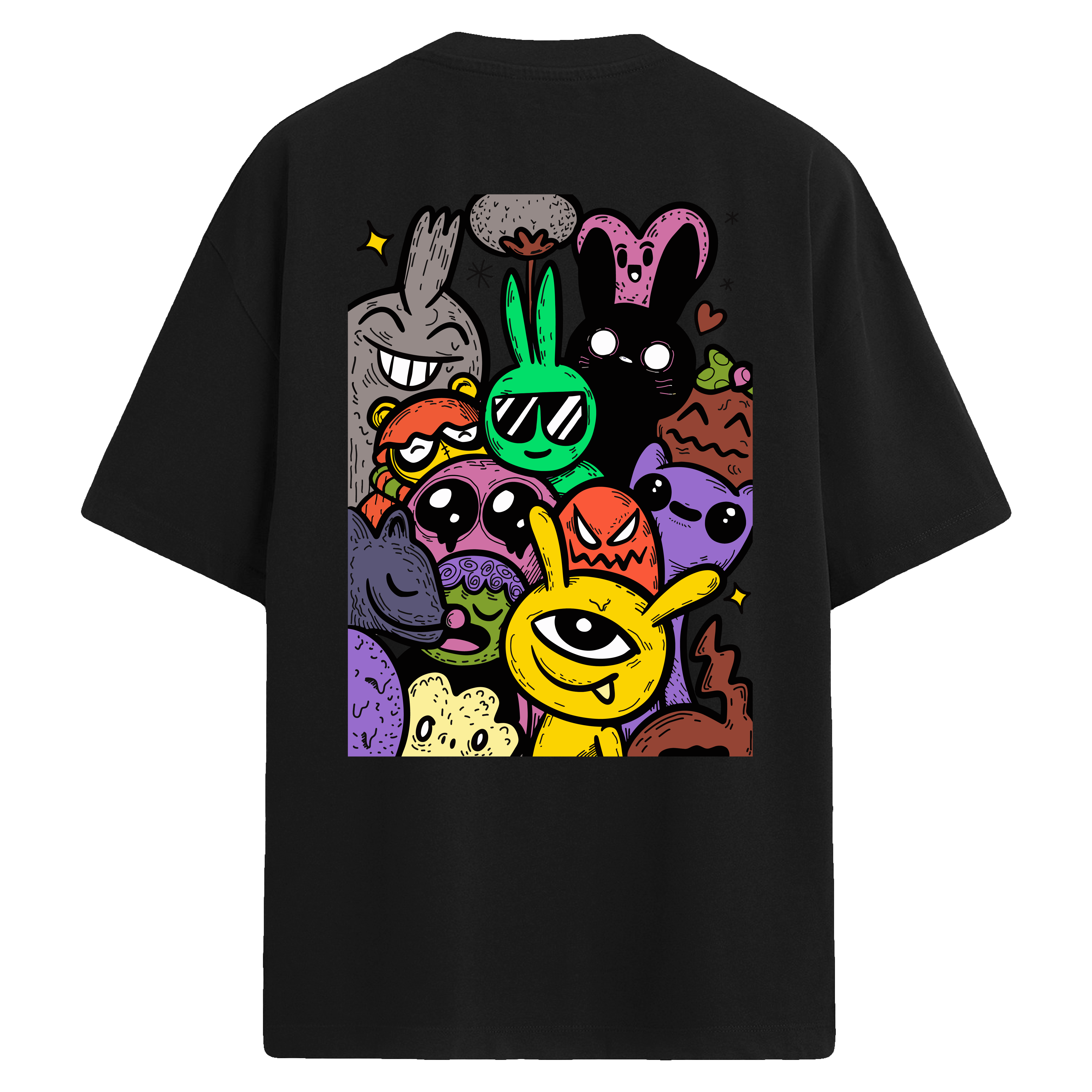 Bunnyverse %100 Pamuk Oversize Unisex Tişört