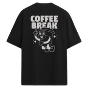 Coffee Break Sırt Baskılı Oversize T-Shirt
