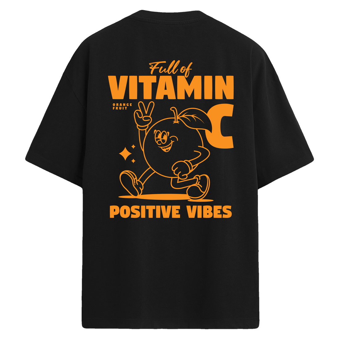 Full of Vitamin C – Sırt Baskılı Oversize T-Shirt