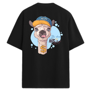 Hip Hop Sırt Baskılı Oversize Tişört