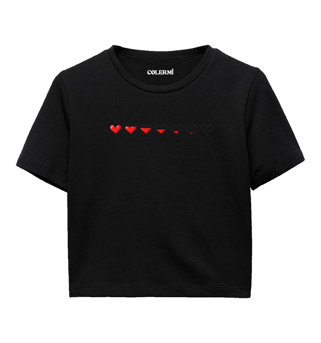 Pixel Heart Women’s Crop T-Shirt