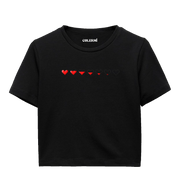 Pixel Heart Women’s Crop T-Shirt