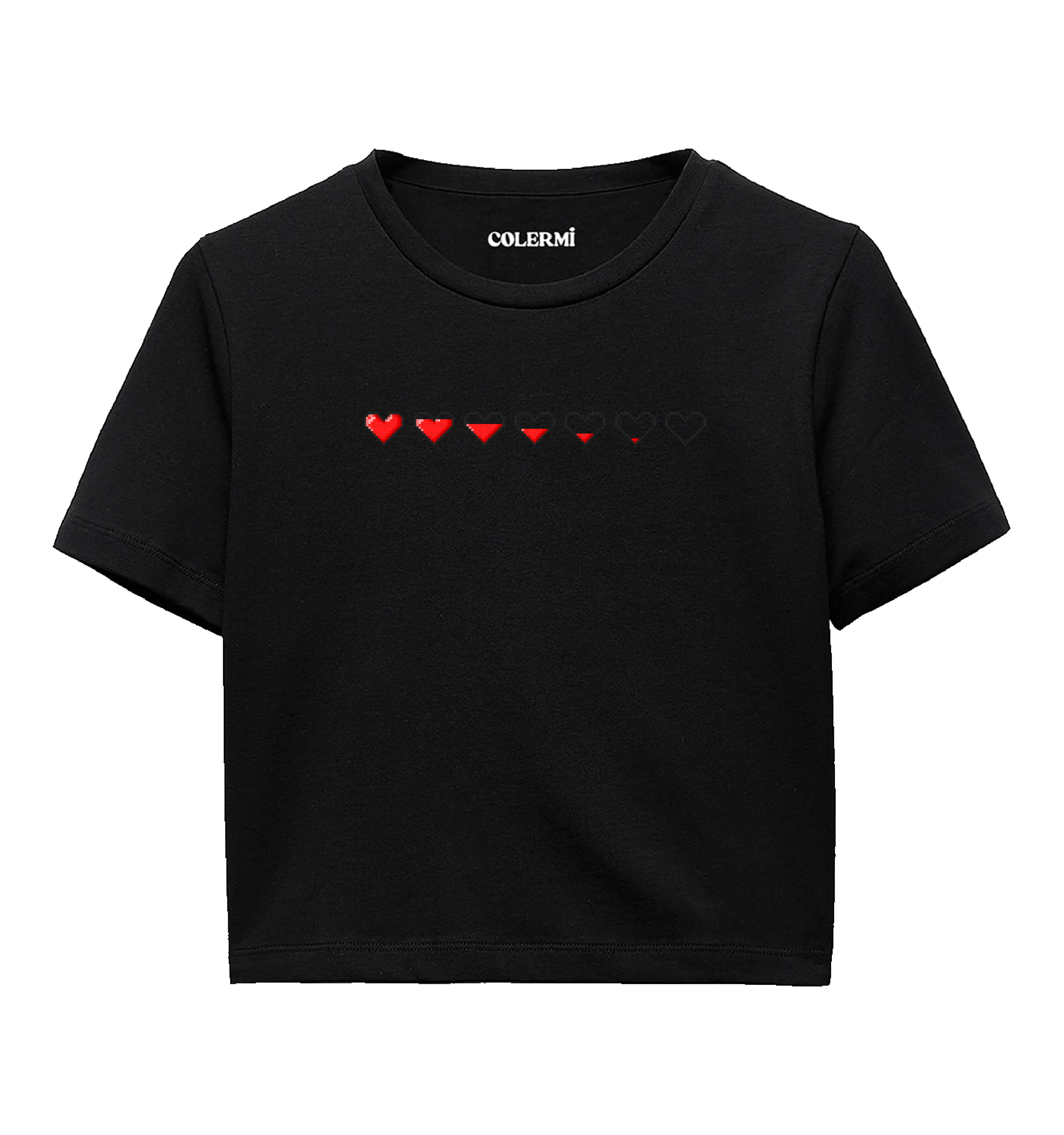 Pixel Heart Women’s Crop T-Shirt