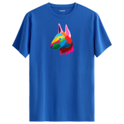 Colorful Bull Terrier Tee – Artistic Dog Print Shirt