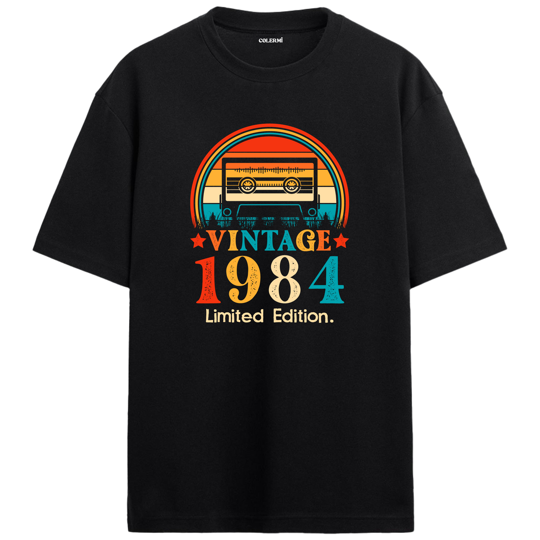 1984 Mixtape Crewneck Oversized Vintage T-Shirt